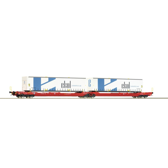 Wagon kontenerowy Sdggmrs T3000 ekol Roco 77386 H0
